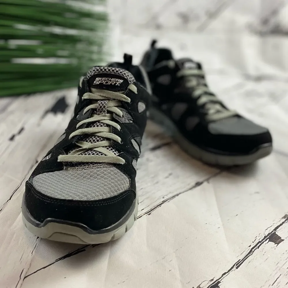 Skechers Sport Flex Sole Black and Gray Size 10